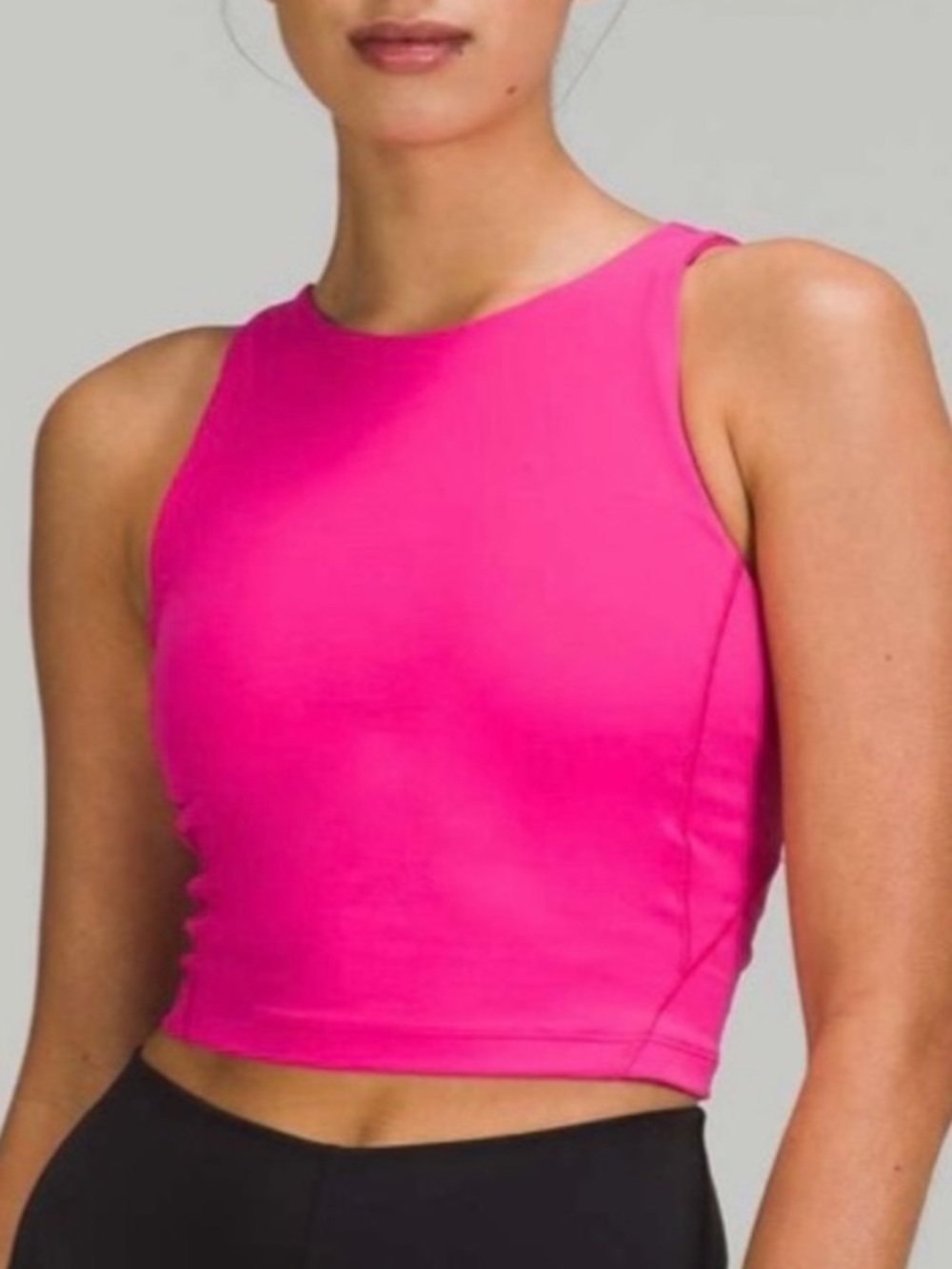 Lululemon High Neck Align Yoga Gym Athletic Sport Tank Bright Pink Purple Size 8